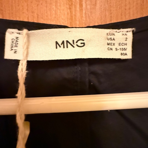 Mango Black Ruched Blouse - Picture 9 of 10